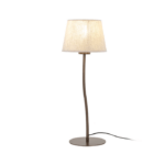 Lampa stołowa z beżowym abażurem Nicola