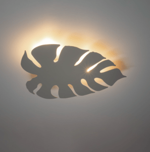 Kinkiet / Beżowa lampa sufitowa Monstera XL - światło boczne