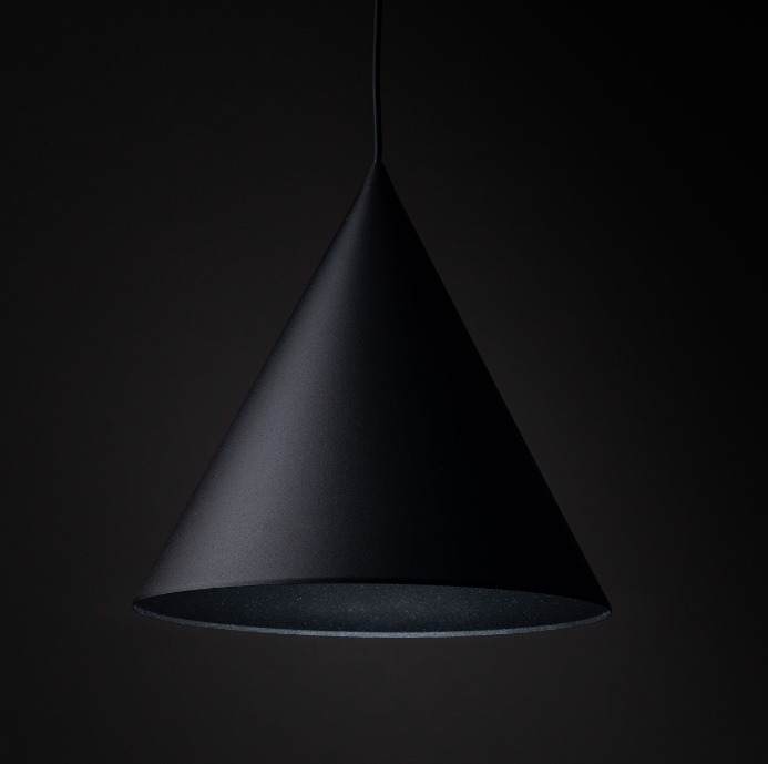 Lampa wisząca czarny stożek Cono Large TK