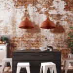 Lampa wisząca do kuchni w odcieniu ceramicznej cegły - Cap TK