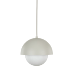 Lampa wisząca kula 27 cm Bono TK - beżowo biała