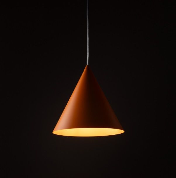 Pomarańczowa lampa wisząca Cono TK - żywy odcień orange