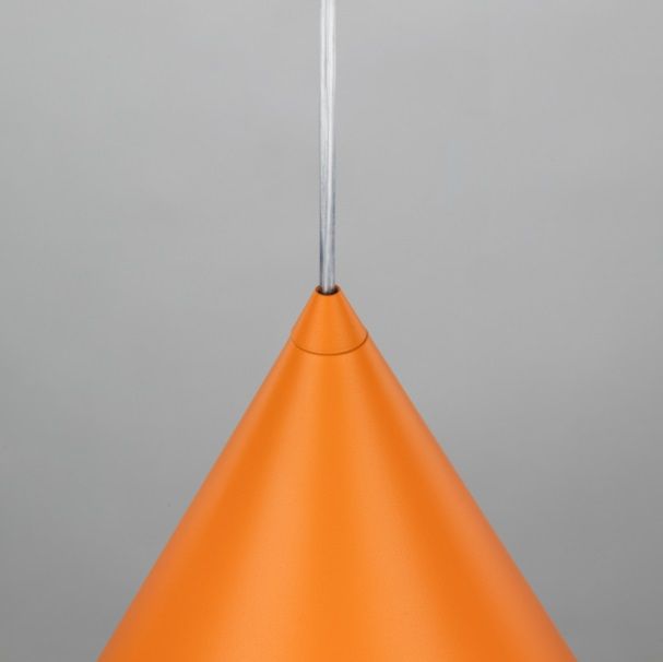 Lampa wisząca pomarańczowa Cono TK - klosz