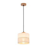 Lampa wisząca z materiałowym kloszem Eco TK - boho