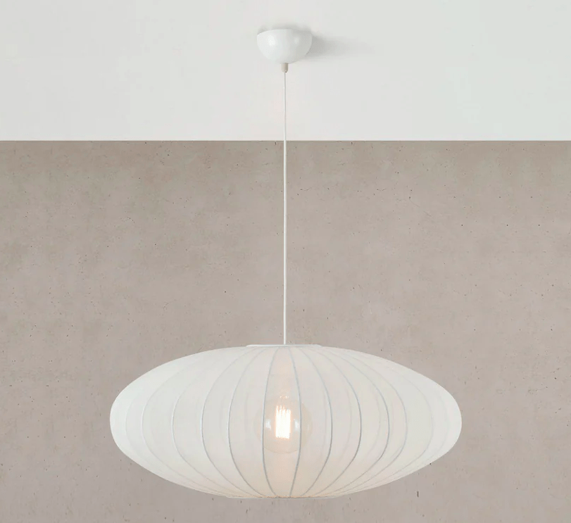 Lampa wisząca z siateczki Florence 75 - biała siatkowa