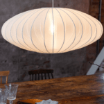 Lampa wisząca z siateczki nad stół Florence 75 - biała