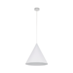 Nowoczesna lampa wisząca Cono Large TK - proszkowa biel