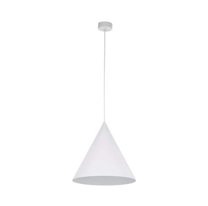 Nowoczesna lampa wisząca Cono Large TK - proszkowa biel
