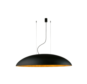 Piękna czarno-złota lampa wisząca Canoe - 117cm