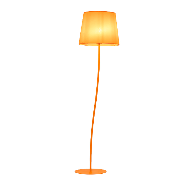 Pomarańczowa lampa podłogowa Nicola - dekoracyjna