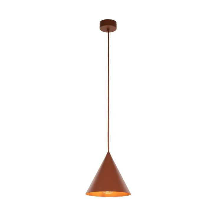Pomarańczowa lampa wisząca Cono MINI TK - nordycki design