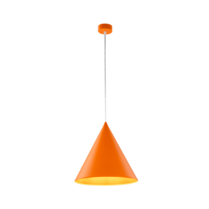 Nowoczesna lampa wisząca Cono Large TK - pomarańczowa