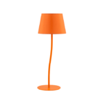 Pomarańczowa lampka stołowa Nicola - dekoracyjna
