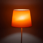 Pomarańczowy abażur lampy Nicola