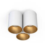 Potrójna lampa - 3 tuby sufitowe Eye Tone III - biało-złote