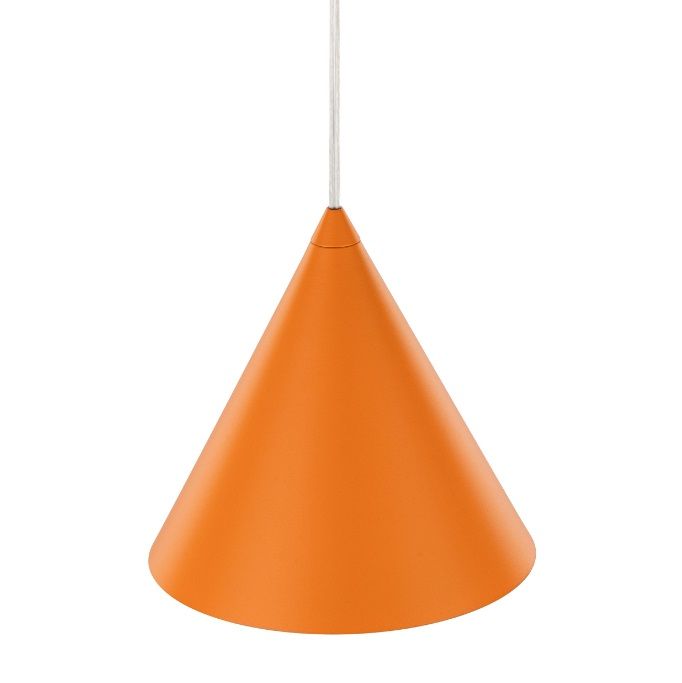 Stożkowa pomarańczowa Lampa wisząca Cono MINI TK