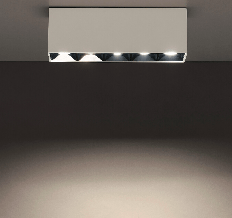 Sufitowa podłużna lampa Midi LED - prostokątna