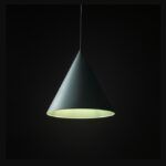 Lampa wisząca w kształcie stożka Cono Large - miętowy odcień - 1
