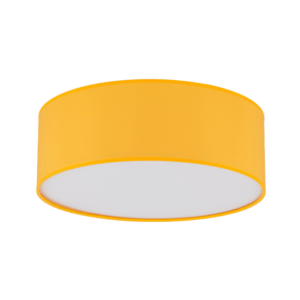 Żółta lampa sufitowa Nicola - 38cm - designerska
