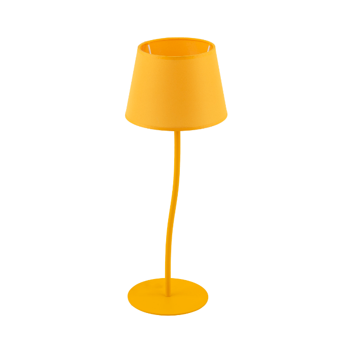 Żółta lampka stołowa dziecięca Nicola