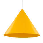 Żółty stożek - dekoracyjna lampa wisząca stożek Cono XL TK