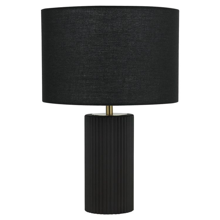 Elegancka lampa stołowa Tokio TK czarna do sypialni