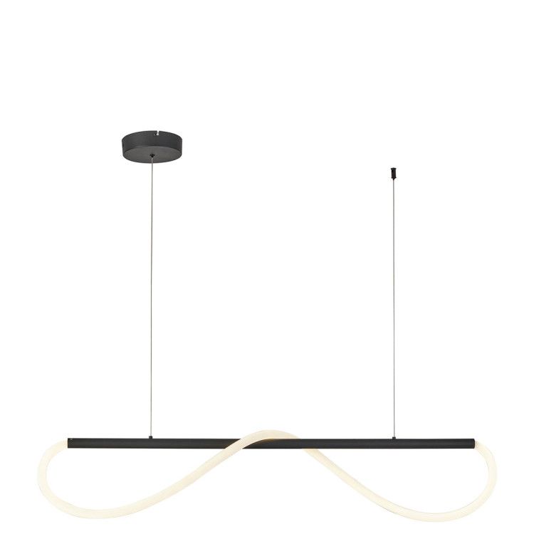 Nowoczesna lampa z listwą i wężem LED - Meleca M