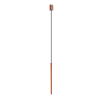 Cienka lampa wisząca tuba Laser 49cm - kolor miedziany