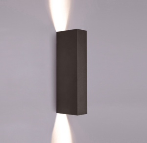 Czarny kinkiet nowoczesny 3D Malmo - refleksy góra i dół