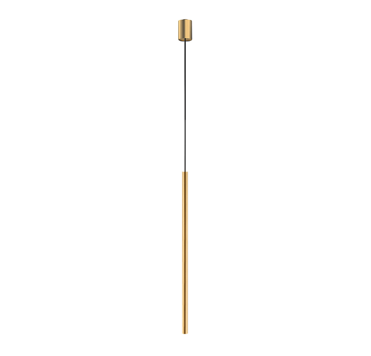 Elegancka złota tuba wisząca Laser - 75cm