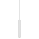 Lampa tuba biały zwis nad szafkę nocną Fourty M - 30 cm
