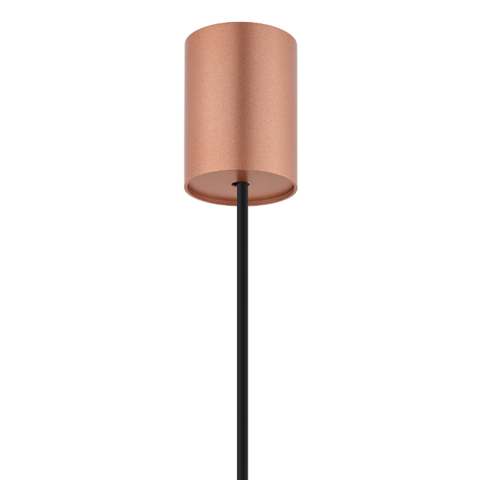 Lampa wisząca tuba Laser 49cm - miedziana podsufitka