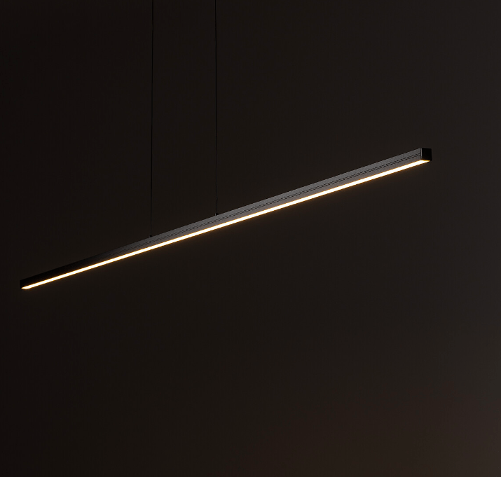 Pozioma lampa wisząca nad biurko Bar