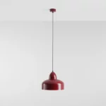 Czerwona lampa wisząca Como - nowoczesny, nieduży klosz, z kolekcji Artera Colours - 3