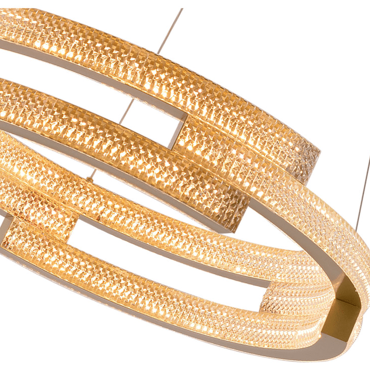 Akrylowa lampa wisząca glamour Tarja LED