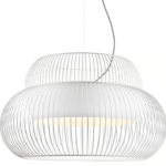 Biała druciana lampa wisząca do sypialni Atlas - Nordlux