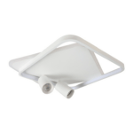 Biała kwadratowa lampa sufitowa LED Parma - 2 spoty