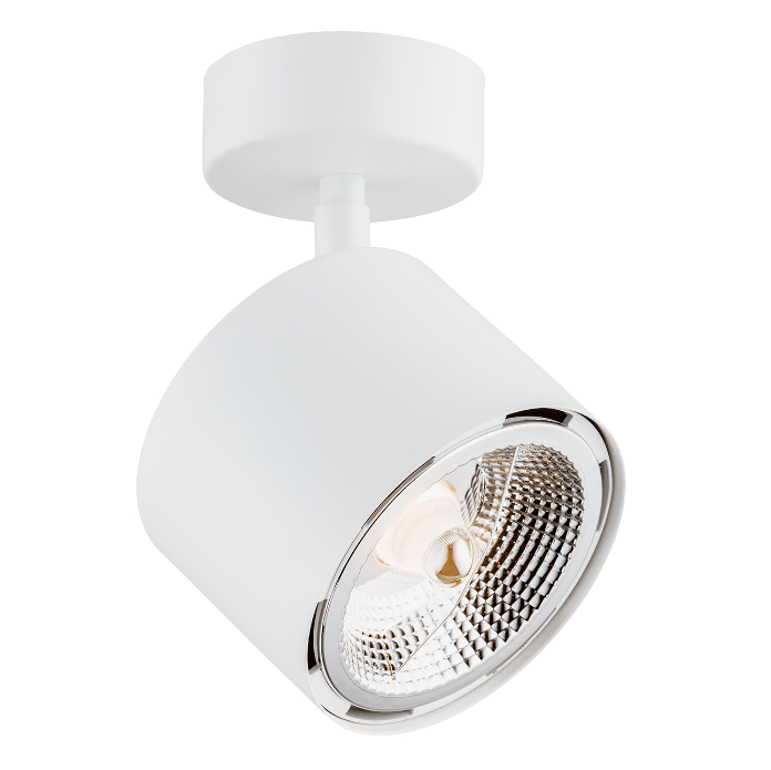 Biały regulowany reflektor Clevland - spot LED