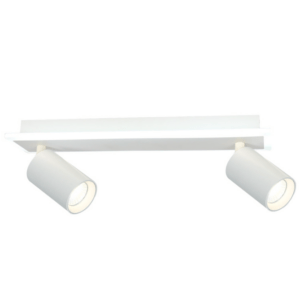Podwójna lampa z 2 spotami Parma 2 - biała, podświetlana LED CCT