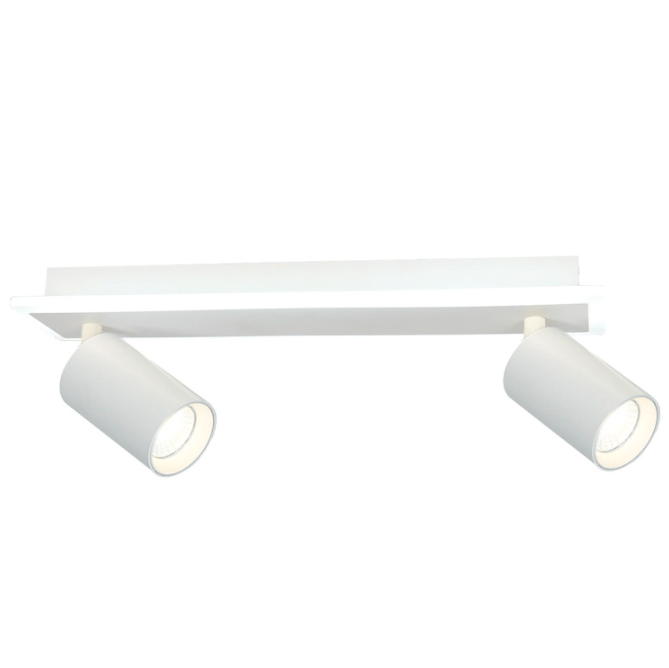 Podwójna lampa z 2 spotami Parma 2 - biała, podświetlana LED CCT