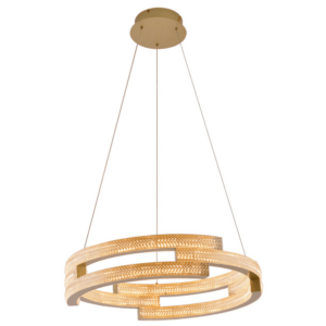 Złota elegancka lampa wisząca glamour Tarja LED CCT, 36W