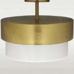Złota lampa sufitowa : plafon Cork - z mosiądzu