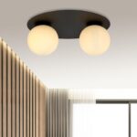 Podwójny plafon sufitowy Solar 2 - czarny