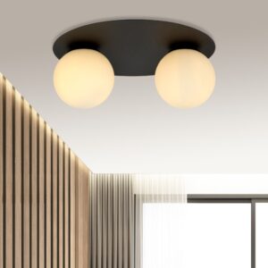 Podwójny plafon sufitowy Solar 2 - czarny