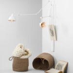 Designerska lampa ścienna Aida - dwa regulowane ramiona