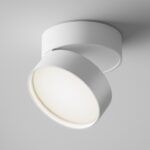 Nowoczesny okrągły spot z ruchomą głowicą Onda LED - biały, 4000K