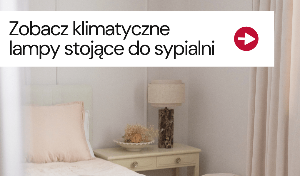 skandynawska lampa stojąca do sypialni