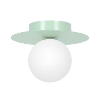 Kinkiet/Lampa sufitowa Robin szałwiowa - mleczny klosz