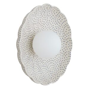 Ceramiczny kinkiet / plafon Boll 28 - rękodzieło z ceramiki Bolesławiec