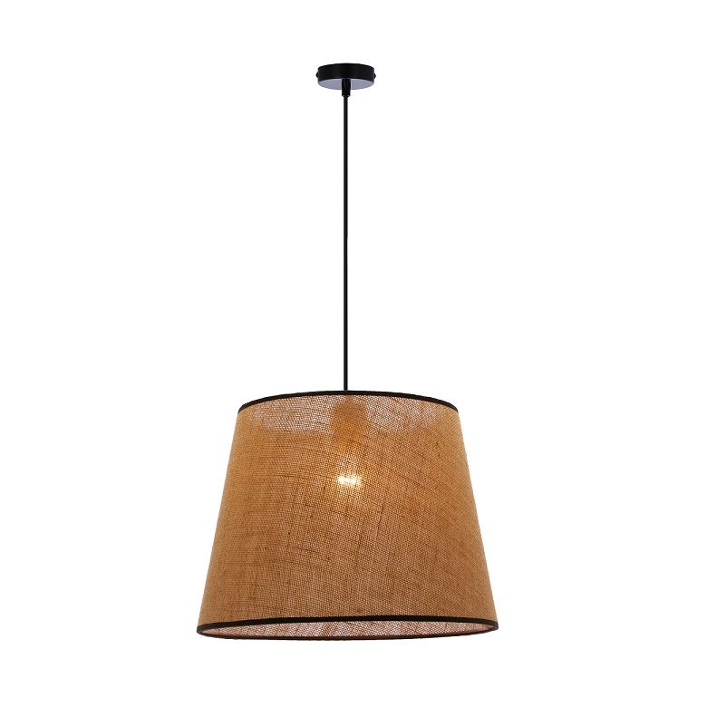 Lampa wisząca z naturalnej tkaniny Jutland - boho